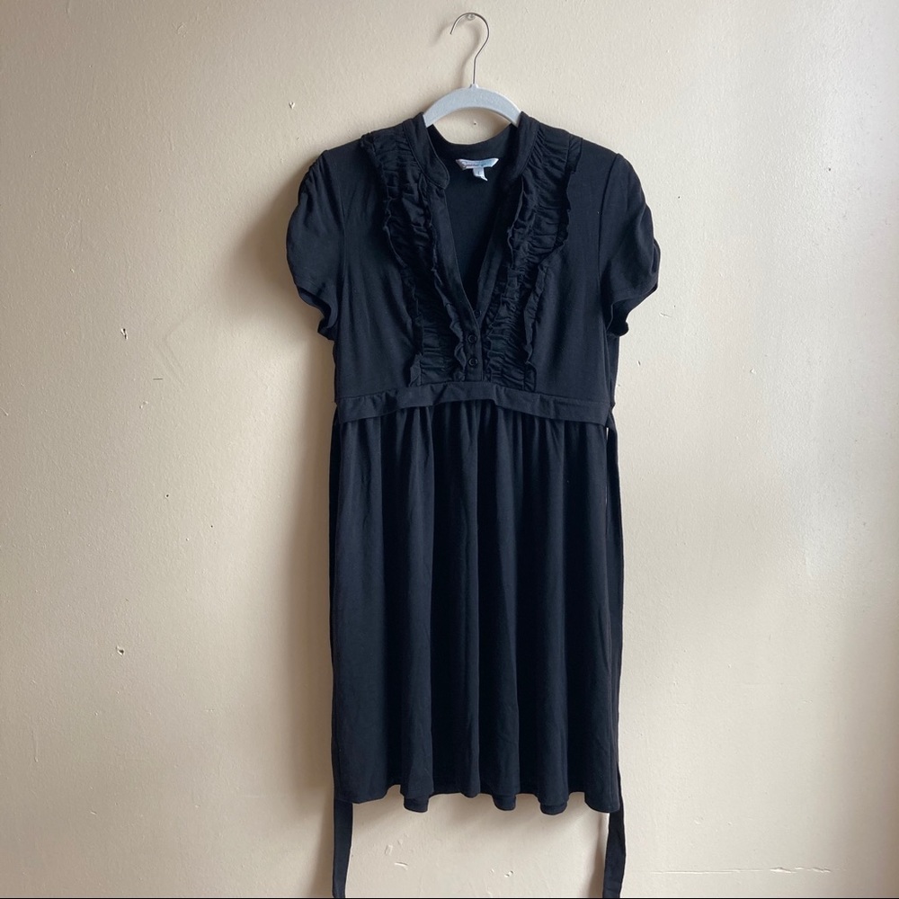 BLACK RUFFLED DRESS - Picture 3 of 5